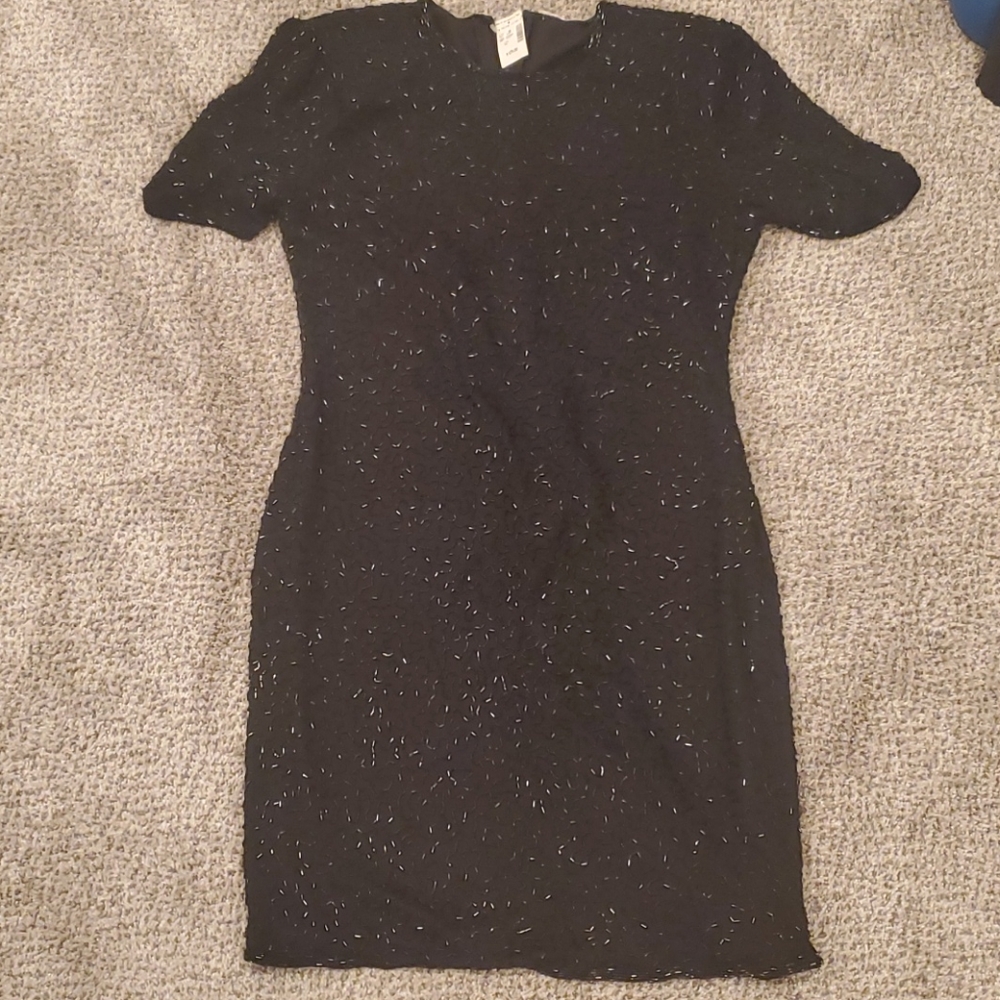 Black Sequin Dress
